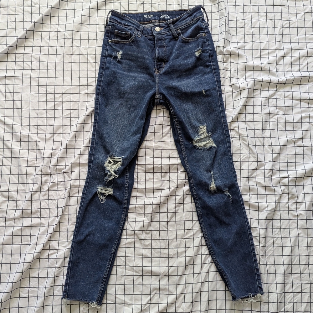 Old Navy High-Rise Ripped Jeans